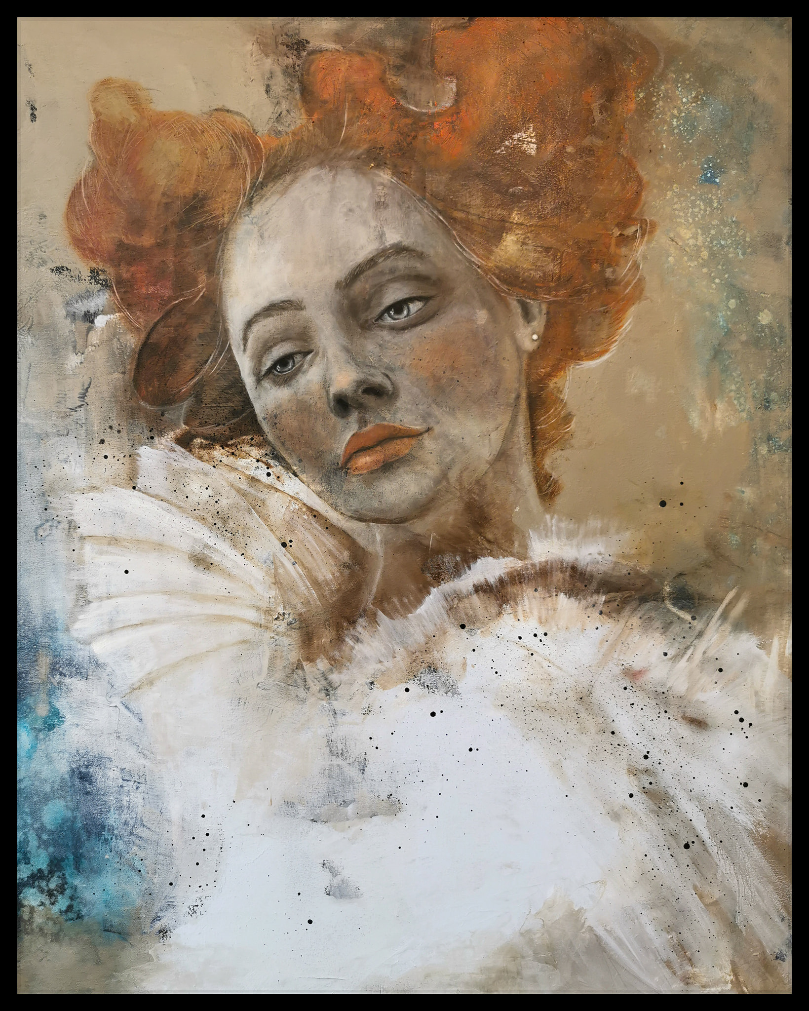 "Melancholia", olej na pł&oacute;tnie 100x80cm